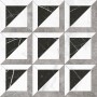 Patterned --and-- Statement Black/Dark Grey Medium Format 260x410 - 595x595 Porcelain for Wall/Floor; Finish - Natural